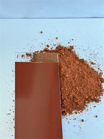 Szklane Pigmenty Czerwony Brąz